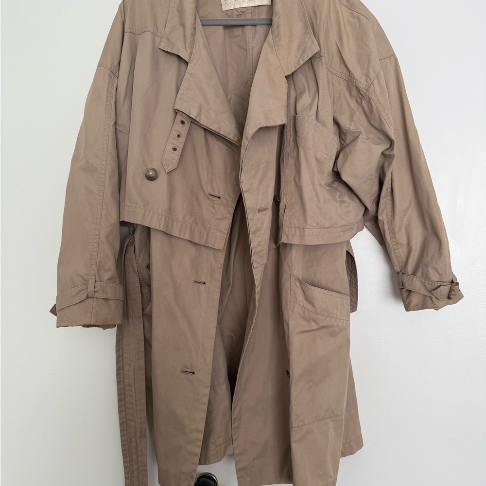 Vintage Escada Beige Trench Coat